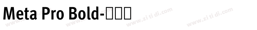 Meta Pro Bold字体转换